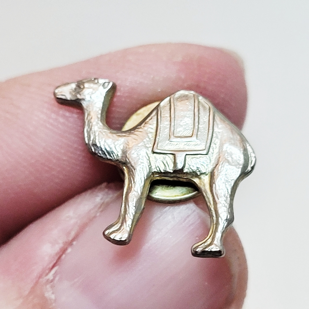 Gold Tone Tiny Camel Tie Tack